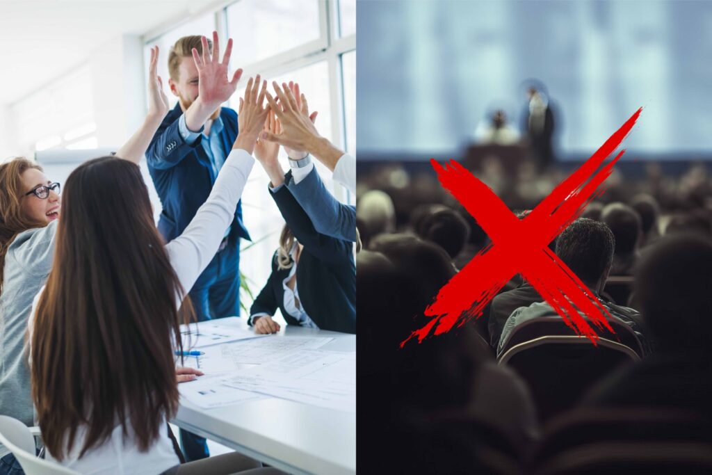 Business colleagues celebrating successful business year